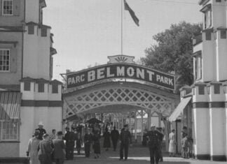 Photo: Conrad Poirier – Le parc Belmont en 1937.