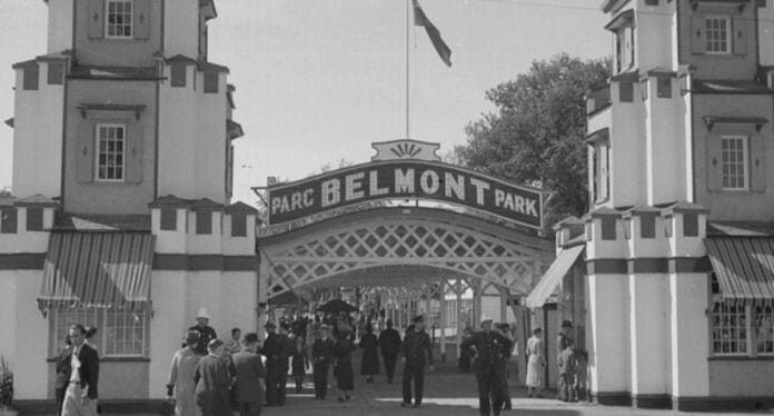Photo: Conrad Poirier – Le parc Belmont en 1937.
