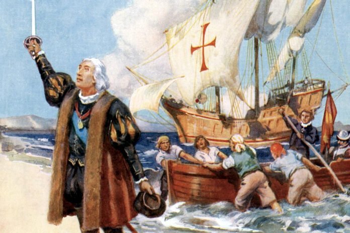 Christophe Colomb atteint le Nouveau Monde le 12 octobre 1492