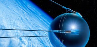 Lancement du premier satellite artificiel, Spoutnik 1