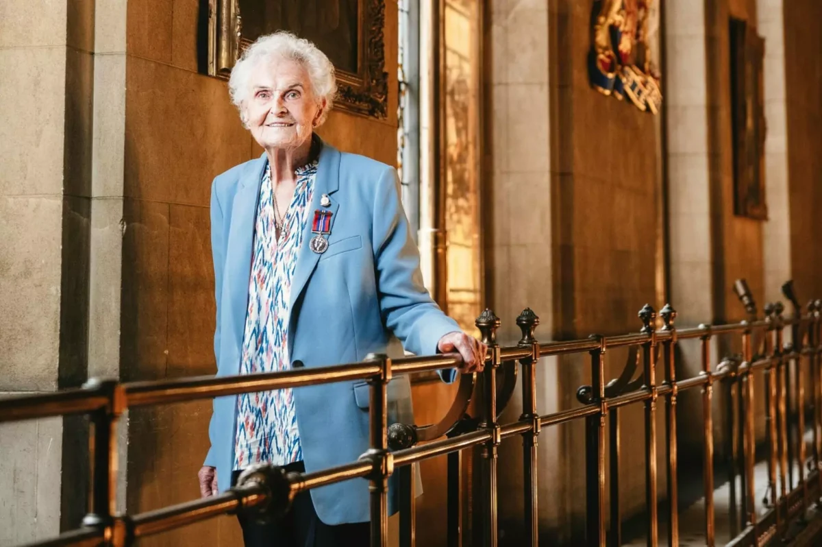 Dorothy Smith est âgée de 100 ans. Elle a servi de février 1944 à septembre 1946. © Robin Savage