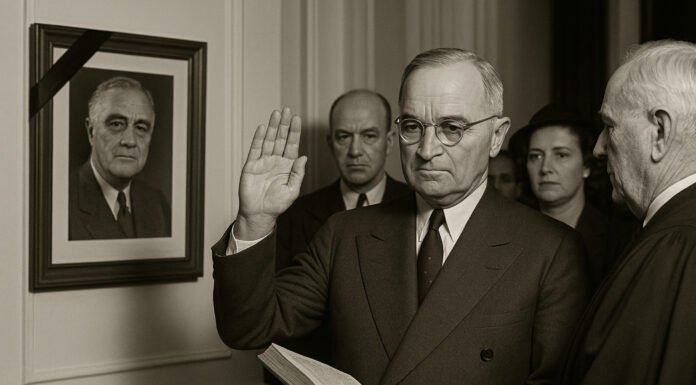 Le 12 avril 1945 Roosevelt s’éteint et Harry S. Truman, hérite d’une mission colossale